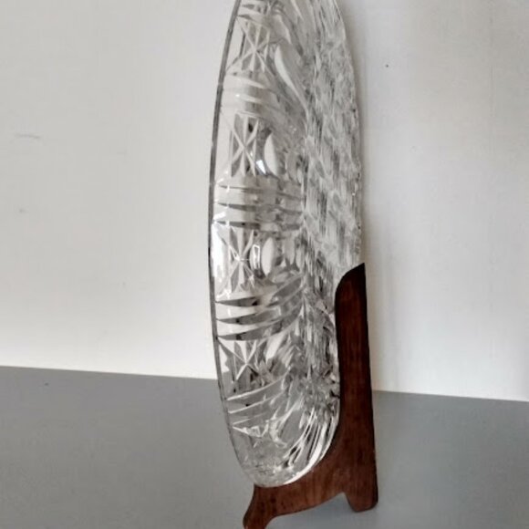 Beautiful Vintage 12” Laursitzer Crystal  Plate SEE DESCRIPTION - Picture 4 of 12